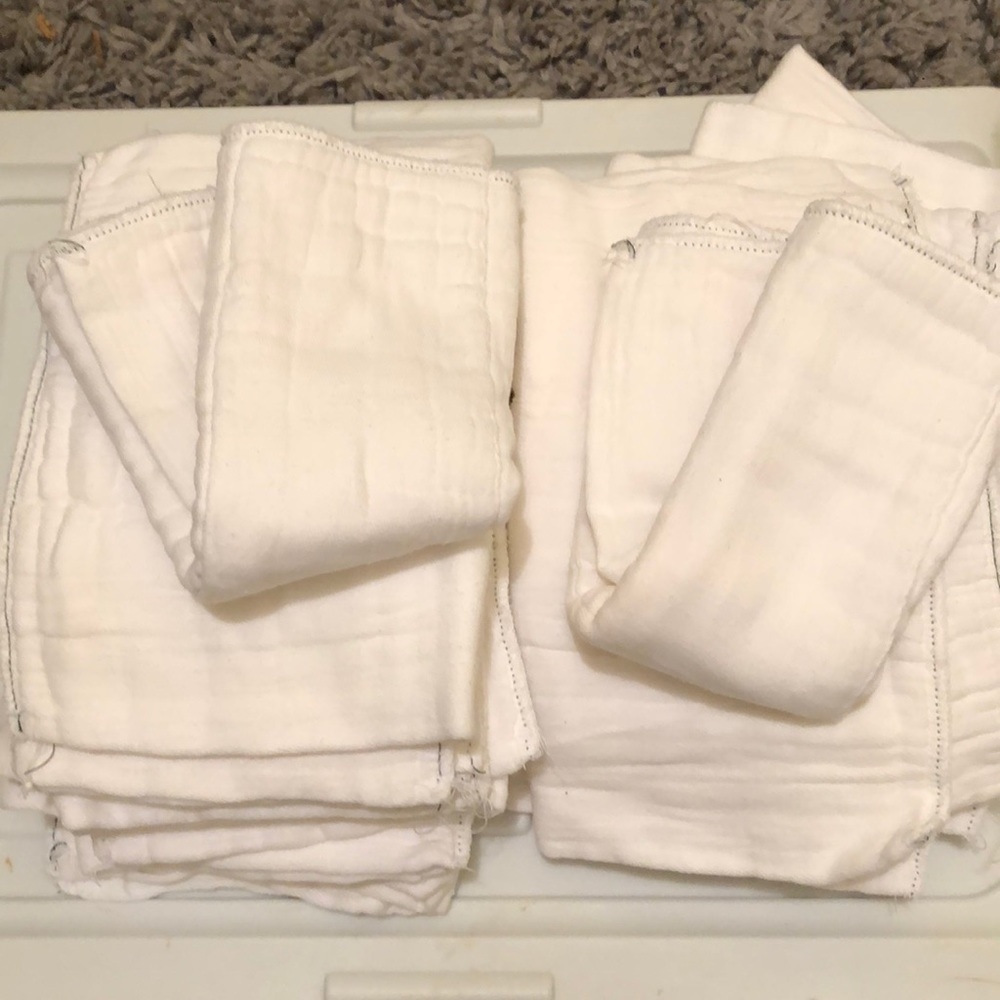 22 prefolds cloth diapers